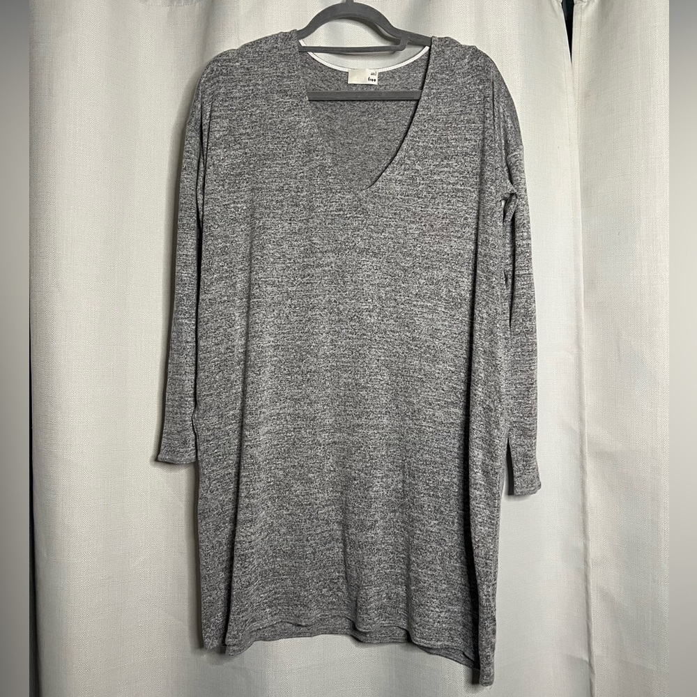 Wilfred Free Gail V Neck Long Sleeve Dress Small Oversized - Picture 2 of 10